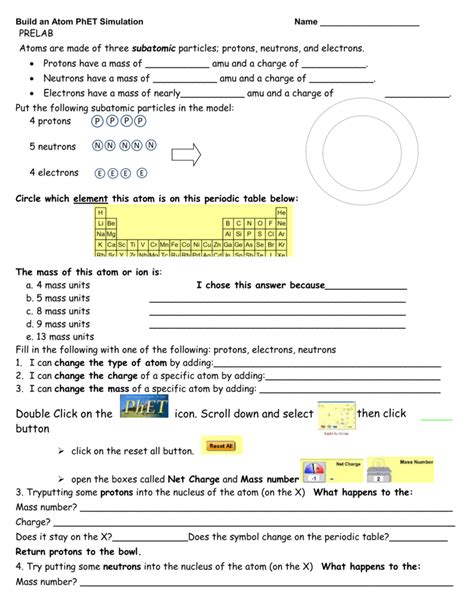 Phet simulation build an atom answer key - Where To Download Phet Simulation Build An Atom Answer Key Use the simulation to build a system with 5 domains. This is called a trigonal bipyramidal structure. The two different sites in a trigonal bipyramid are labeled as A and B in the drawing to the right. f. Each A atom is adjacent to 3 B atoms. 